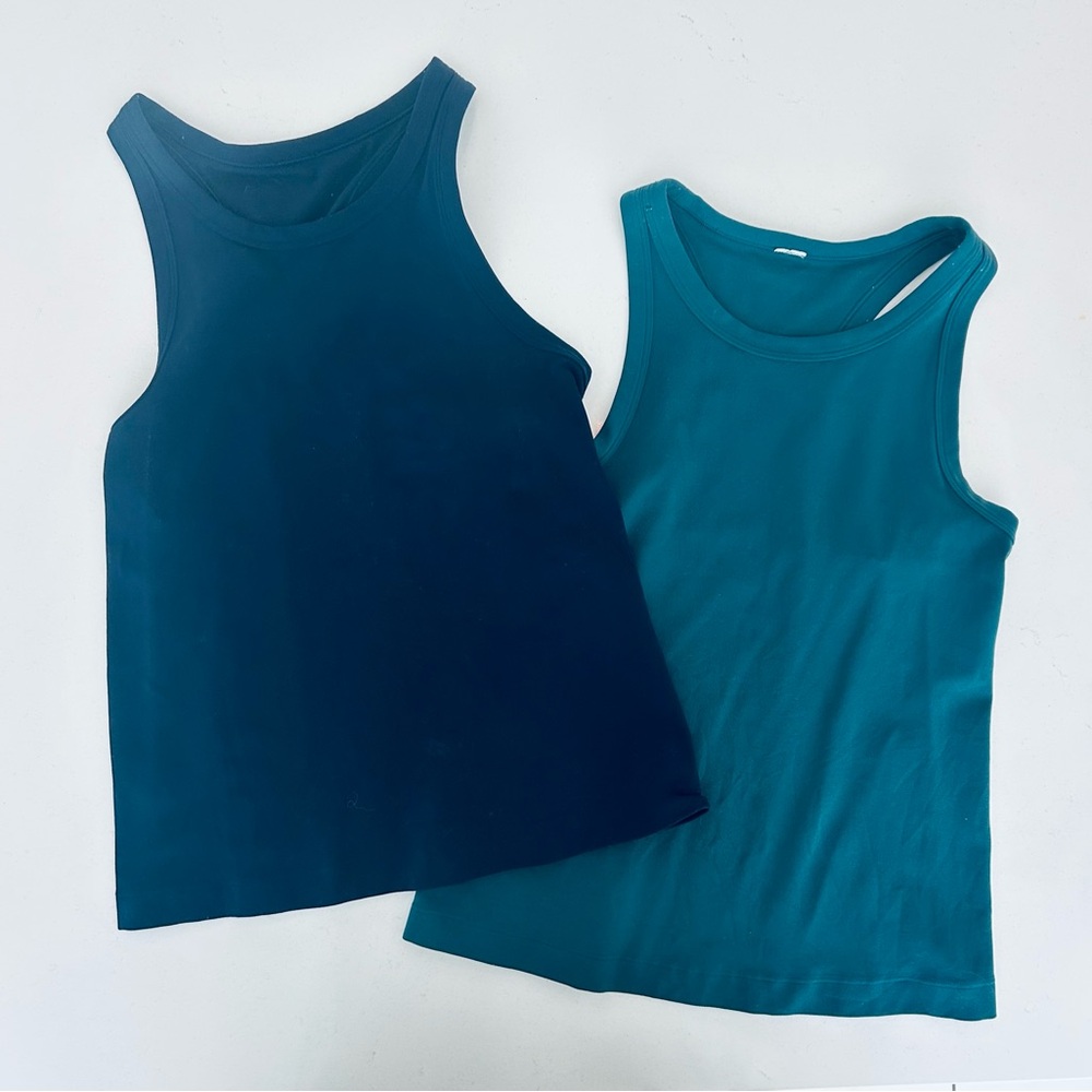 Set of Two Lulu lemon align waist length tank tops